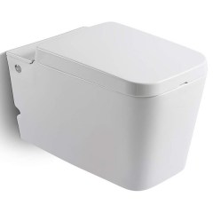 Унитаз подвесной с импульсным смывом CERUTTI SPA 600x350x410 мм белый C-370C
