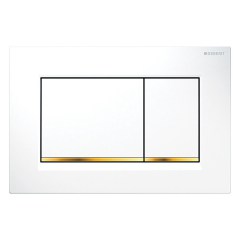 Клавиша для инсталляции GEBERIT Sigma 30 белый/золото 115.883.KK.1 Клавиша для инсталляции GEBERIT Sigma 30 белый/золото 115.883.KK.1