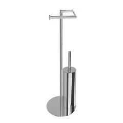 Стойка с ершиком и держателем туалетной бумаги EXCELLENT Kobo 135x663x200 мм DOEX.1750CR