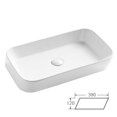 Раковина на столешницу CERAMALUX 600x390x120 мм 2243 Раковина на столешницу CERAMALUX 600x390x120 мм 2243