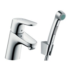 Смеситель для раковины с гигиеническим душем HANSGROHE Focus хром глянцевый 31926000