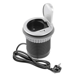 Розетка встраиваемая GTV CHARGER Mini алюминий AE-BPW1S1UCH-53 Розетка встраиваемая GTV CHARGER Mini алюминий AE-BPW1S1UCH-53