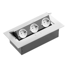 Розетка встраиваемая GTV белый AE-PB03GS-10