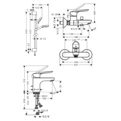 HANSGROHE Logis E 70 A