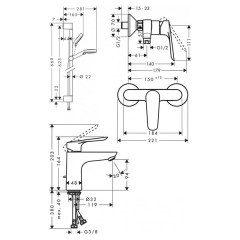 HANSGROHE Logis E 100