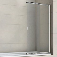 Душевая шторка на ванну GOOD DOOR 1000х1400 мм профиль хром стекло прозрачное 4 мм