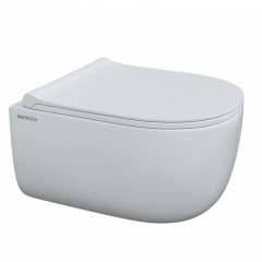Унитаз подвесной безободковый BERGES Ego Slim SoftClose 490х370х325 мм 082111