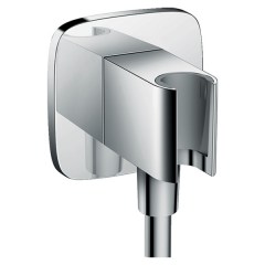 Подсоединение для шланга с держателем HANSGROHE Fixfit Porter E 26485000 Подсоединение для шланга с держателем HANSGROHE Fixfit Porter E 26485000