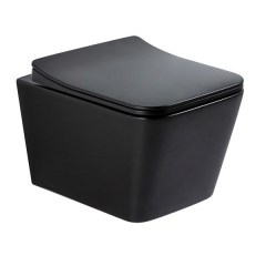 Унитаз подвесной безободковый GID SoftClose 520x360x365 мм черный матовый Tr2144BM Унитаз подвесной безободковый GID SoftClose 520x360x365 мм черный матовый Tr2144BM
