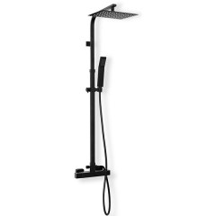 Душевая система с термостатическим смесителем REA Milan Black mat REA-P7000 Душевая система с термостатическим смесителем REA Milan Black mat REA-P7000