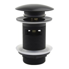 Донный клапан для раковин CERAMALUX Push-Open черный матовый BB-005 Донный клапан для раковин CERAMALUX Push-Open черный матовый BB-005