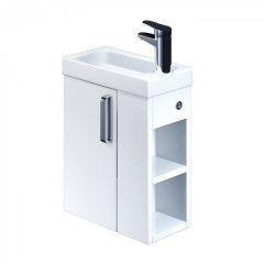 Тумба с раковиной IDDIS Torr 40 R 390х213х600 мм белая TOR40WRi95K