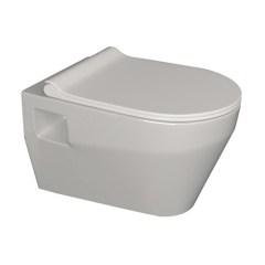Унитаз подвесной безободковый KERAMIN Бари R SoftClose Slim 545х375х370 мм