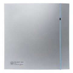Вентилятор накладной вытяжной SOLER PALAU Silent-200 CRZ SILVER DESIGN-3C с таймером