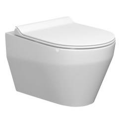 Унитаз подвесной безободковый KERAMIN Бари R New SoftClose Slim 545х375х370 мм