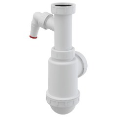 Сифон для раковины с отводом ALCAPLAST белый A443P-DN50/40