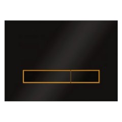 Клавиша для инсталляции KK-POL Vitrum Grande V4 стекло черный/золото матовый/черный