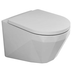Унитаз подвесной безободковый BIEN Moly SoftClose 530x365x370 мм MLKA052N1VP0W3000