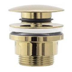 Донный клапан для раковины универсальный REA клик-клак Gold REA-A2360