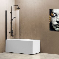 Душевая шторка на ванну VINCEA 800х1400 мм VSB-11800CLB