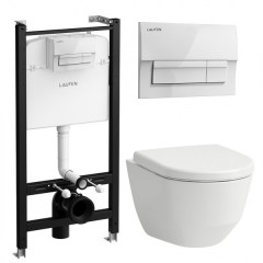 Инсталляция LAUFEN Pro с безободковым унитазом Pro Rimless