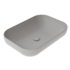 Раковина на столешницу GSG Ceramic Design Easy 600х420х135 мм серый матовый EALAVRE60019 Раковина на столешницу GSG Ceramic Design Easy 600х420х135 мм серый матовый EALAVRE60019