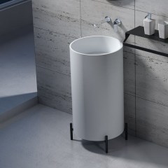 Раковина из искусственного камня напольная NS BATH 450x450x900 мм NSF-45450