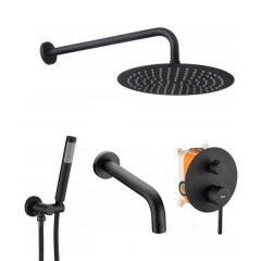 Душевая система REA Lungo Black mat REA-P4112 Душевая система REA Lungo Black mat REA-P4112