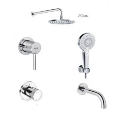 Душевая система встраиваемая KLUDI Bozz 386310576 Душевая система встраиваемая KLUDI Bozz 386310576