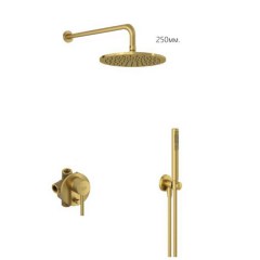 Душевая система встраиваемая KLUDI Bozz золото брашированное 38736N076