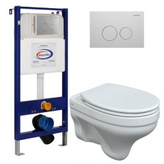 Инсталляция AQUANIKA Basic R-type с унитазом BERGES Albit S SoftClose 10-702-450-02-05w-82146