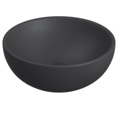 Раковина накладная BERGES Mascon 45 см матовый антрацит