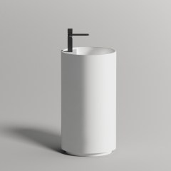 Раковина напольная SALINI Armonia Top 01 450x450x850 мм S-Sense белый глянцевый 130115G