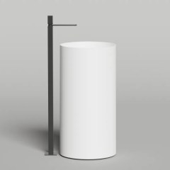 Раковина напольная SALINI Armonia Round 01 450x450x900 мм S-Stone белый матовый 130421M Раковина напольная SALINI Armonia Round 01 450x450x900 мм S-Stone белый матовый 130421M