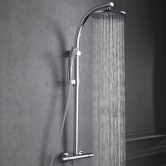 Душевая система с термостатическим смесителем JACOB DELAFON Talan 250 мм E11717RU-CP Душевая система с термостатическим смесителем JACOB DELAFON Talan 250 мм E11717RU-CP