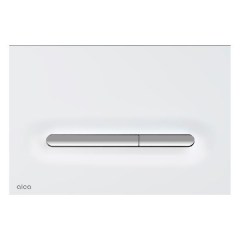 Клавиша для инсталляции ALCAPLAST Thin Linka белый матовый/хром глянцевый M1876-1