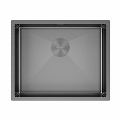 Мойка для кухни PAULMARK Next 54 UNI 440х540х200 мм вороненая сталь PM215444-GM Мойка для кухни PAULMARK Next 54 UNI 440х540х200 мм вороненая сталь PM215444-GM