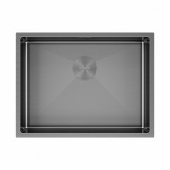 Мойка для кухни PAULMARK Next 58 UNI 440х580х200 мм вороненая сталь PM215844-GM Мойка для кухни PAULMARK Next 58 UNI 440х580х200 мм вороненая сталь PM215844-GM
