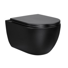 Унитаз подвесной безободковый VINCEA Evo SoftClose 555x365x355 мм VT1-34MB