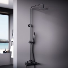 Душевая система со смесителем DAMIXA Scandinavian Pure 250 черный матовый 936710300 Душевая система со смесителем DAMIXA Scandinavian Pure 250 черный матовый 936710300