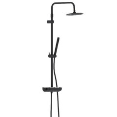 Душевая система с термостатическим смесителем DAMIXA Scandinavian Pure 250 черный матовый 936750300 Душевая система с термостатическим смесителем DAMIXA Scandinavian Pure 250 черный матовый 936750300