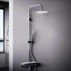Душевая система с термостатическим смесителем для ванны DAMIXA Scandinavian Pure 250 хром глянцевый 936760000 Душевая система с термостатическим смесителем для ванны DAMIXA Scandinavian Pure 250 хром глянцевый 936760000