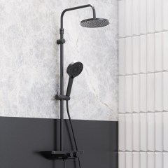 Душевая система со механическим смесителем DAMIXA Apollo 235 черный матовый 947730300 Душевая система со механическим смесителем DAMIXA Apollo 235 черный матовый 947730300