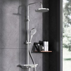 Душевая система с термостатическим смесителем DAMIXA Apollo 235 хром глянцевый 947760000 Душевая система с термостатическим смесителем DAMIXA Apollo 235 хром глянцевый 947760000