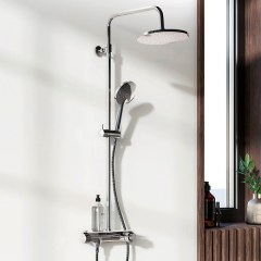 Душевая система с термостатическим смесителем DAMIXA Jupiter 235 хром глянцевый 977750000 Душевая система с термостатическим смесителем DAMIXA Jupiter 235 хром глянцевый 977750000