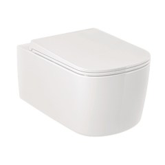 Унитаз подвесной безободковый с сиденьем KLUDI Resa S SoftClose 360х550х260 мм белый 27WCSET43 Унитаз подвесной безободковый с сиденьем KLUDI Resa S SoftClose 360х550х260 мм белый 27WCSET43
