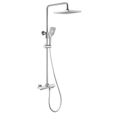 Душевая система с термостатическим смесителем для ванны VINCEA Next хром глянцевый VSFS-1N1TCH Душевая система с термостатическим смесителем для ванны VINCEA Next хром глянцевый VSFS-1N1TCH