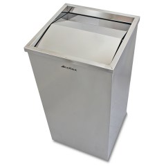 Урна для мусора напольная KSITEX 615х315х315 мм GB-32 нержавеющая сталь