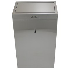 Урна для мусора настенная KSITEX 640х355х165 мм GBW-30M с крышкой нержавеющая сталь