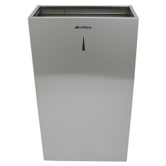 Урна для мусора настенная KSITEX 640х355х165 мм GBW-35M без крышки нержавеющая сталь